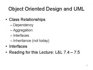 Dependency class diagram