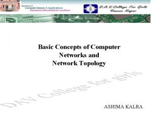 Network topology summary