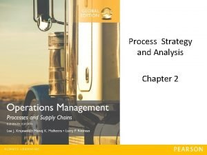 Process strategy and analysis