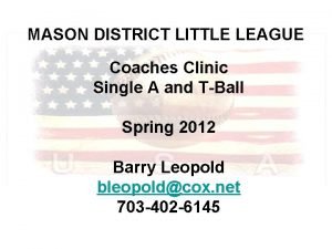 Mason district little league