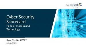 Cyber security scorecard template