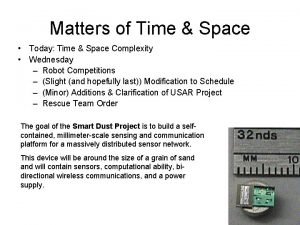 Time space complexity