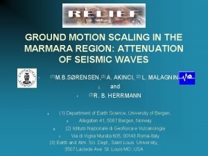GROUND MOTION SCALING IN THE MARMARA REGION ATTENUATION