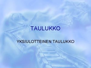 Alkion koko taulukko