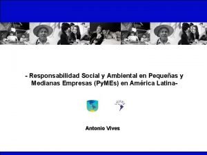 Responsabilidad Social y Ambiental en Pequeas y Medianas