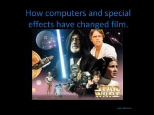 How computers and special effects have changed film