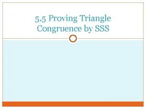 5 triangle congruence theorems