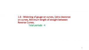 Widening of gauge on curves