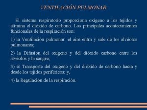 Ventilación alveolar formula