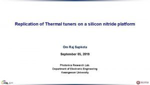 Replication of Thermal tuners on a silicon nitride