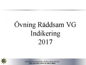 vning Rddsam VG Indikering 2017 RDDNINGSTJNSTEN STRA SKARABORG