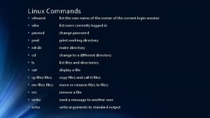 Linux command whoami Linux command whoami