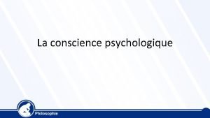 Conscience psychologique