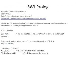 Swiprolog