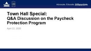 Town Hall Special QA Discussion on the Paycheck