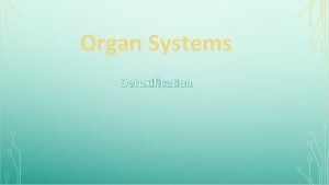 Organ Systems Detoxification Navigation Table Organ Systems Detoxification