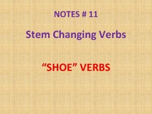 Shoe verbs