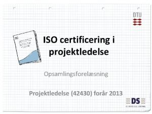 Projektledelse certificering