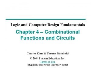 Logic & computer design fundamentals