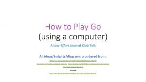 Play go computer