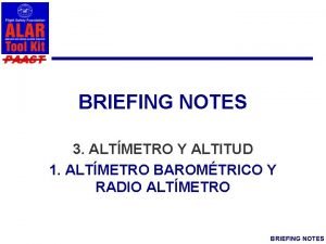 PAAST BRIEFING NOTES 3 ALTMETRO Y ALTITUD 1