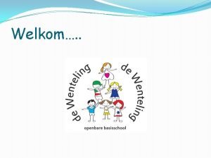 Welkom Nieuwe school Nieuw team Bovenbouw Groep 6