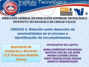 DIRECCIN GENERAL DE EDUCACIN SUPERIOR TECNOLGICA INSTITUTO TECNOLGICO