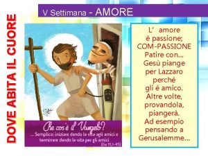 DOVE ABITA IL CUORE V Settimana AMORE Lamore