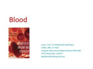 Blood Assoc Prof Dr Mohammad Iqbal Omar MBBS