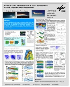 abcdefg Airborne Lidar measurements of Polar Stratospheric Clouds