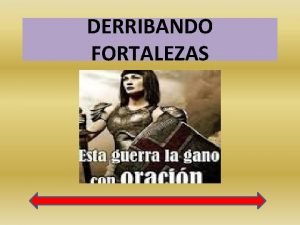 Oración derribando fortalezas