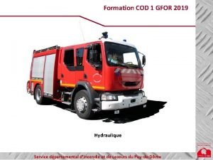 Calcul hydraulique pompier