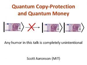 Quantum of money meaning
