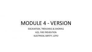 MODULE 4 VERSION EXCAVATION TRENCHING SHORING H 2