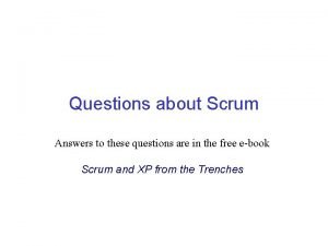 Impediments in scrum