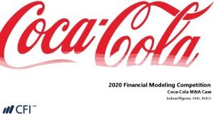 Financial modeling competition