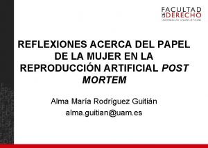 REFLEXIONES ACERCA DEL PAPEL DE LA MUJER EN