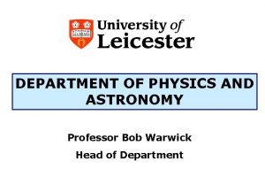 Warwick physics department