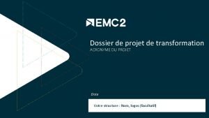 Acronyme du projet