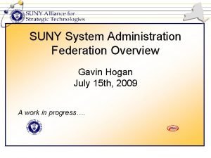 Suny system administration