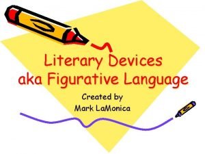 Literary devices figurative language