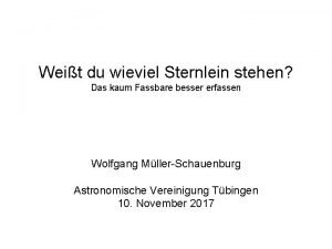 Wolfgang müller-schauenburg tübingen