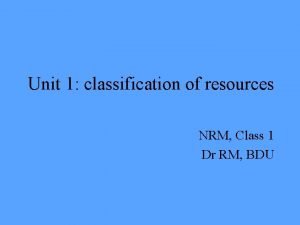 Nrm classification