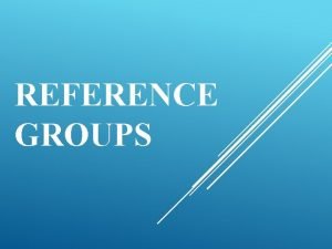 Reference groups definition