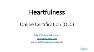 Heartfulness trainer certification