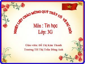 Gio vin Th Kim Thanh Trng TH Th