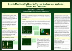 Genetic Mutations that Lead to Chronic Myelogenous Leukemia