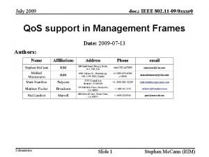 doc IEEE 802 11 090 xxxr 0 July