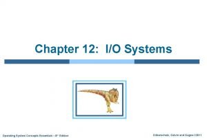 Operating system concepts essentials