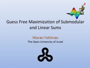 Guess Free Maximization of Submodular and Linear Sums
